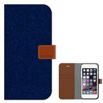 araree iPhone6 Neat Diary カシミヤブルー