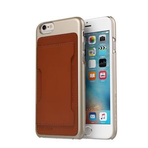 araree iPhone 6s/6 Slim Pocket ブラウン - 拡大画像