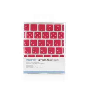 BEFiNE キースキン Magic Keyboard用 キーボードカバー ピンク - 拡大画像