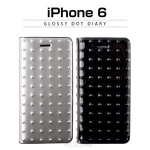 GAZE iPhone6 Glossy Dot Diary シルバー - 拡大画像
