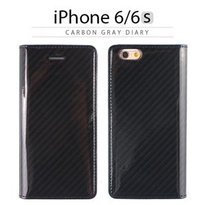 GAZE iPhone6/6S Carbon Gray Diary - 拡大画像