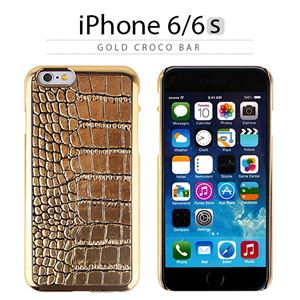 GAZE iPhone6/6S Gold Croco Bar - 拡大画像