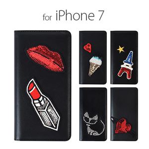 GAZE iPhone7 Spangle キューピッドハート - 拡大画像