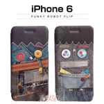 Happymori iPhone6 Funky Robot Flip ブルー