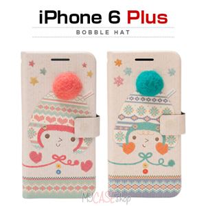 Happymori iPhone6 Plus Bobble Hat Diary ピンク - 拡大画像