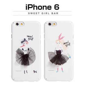Happymori iPhone6 Sweet Girl Bar ブラック - 拡大画像
