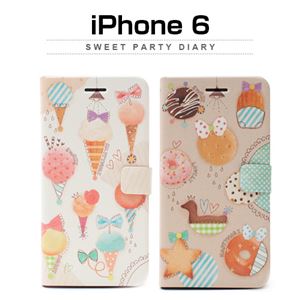Happymori iPhone6 Sweet Party Diary アイスクリーム - 拡大画像