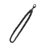 Leather Chain Hand Strap ネイビー