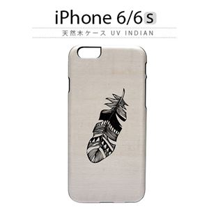 Man＆Wood iPhone6/6s 天然木ケース UV Indian - 拡大画像