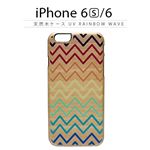 Man＆Wood iPhone6/6s 天然木ケース UV Rainbow Wave