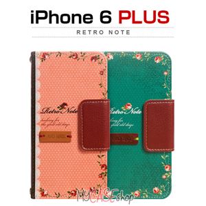 Mr.H iPhone6 Plus Retro Note グリーン - 拡大画像