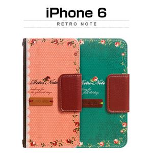 Mr.H iPhone6 Retro Note ピンク - 拡大画像