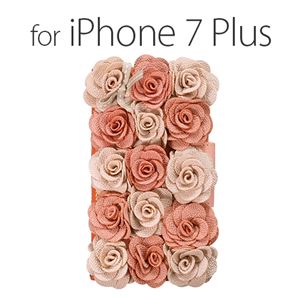 Mr.H iPhone 7 Plus Bella Rosette Diary ピンク - 拡大画像