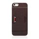SLG iPhone5/5s D6 Italian Minerva Box Leather Card Pocket Bar オリーブ - 縮小画像2