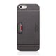 SLG iPhone5/5s D6 Italian Minerva Box Leather Card Pocket Bar オリーブ - 縮小画像3