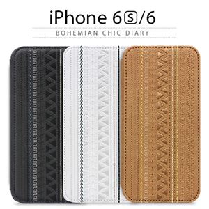 stil iPhone6/6S BOHEMIAN CHIC Diary ホワイト - 拡大画像