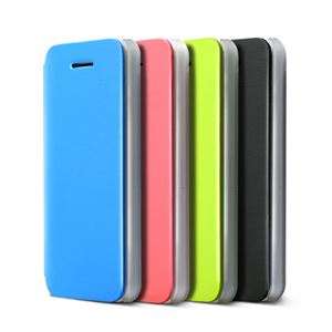 ZENUS iPhone5C Masstige Color Flip Case ピンク - 拡大画像