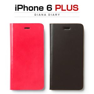 ZENUS iPhone6 Plus Diana Diary ブラックチョコレート - 拡大画像