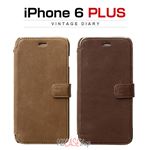 ZENUS iPhone6 Plus Vintage Diary ダークブラウン