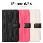 Zenus iPhone6/6S Pleats Diary ブラック