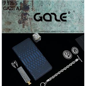 GAZE Xperia XZ Premium Matt Python Diary ブルー