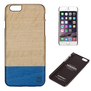 Man＆Wood iPhone6 Plus 天然木ケース Dove ブラックフレーム