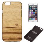 Man＆Wood iPhone6 Plus 天然木ケース Terra ブラックフレーム