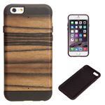 Man＆Wood iPhone6 天然木ケース プロテクションタイプ Ebony ブラックフレーム