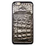 NINE OClock iPhone6 i-Pocket Premium Croco チョコシルバー