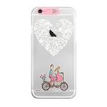 SG iPhone6 Clear Art イルミネーションケース ピンク ハートバイク(Pink Heart Bike)