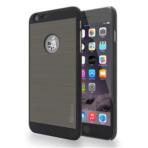 SG iPhone6 Plus ALU ロゴイルミネーションケース Gear ブラック+チタンシルバー