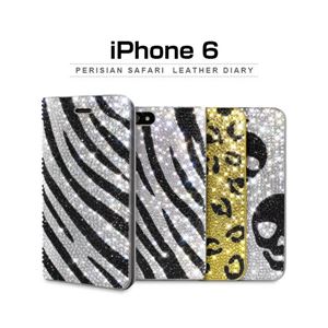 dreamplus iPhone 6 Perisian Safari Leather Diary ジャガー