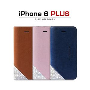 dreamplus iPhone 6 Plus Slip On Diary ネイビー