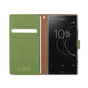 HANSMARE Xperia XZ1 Compact CALF DIARY フォレストグリーン HANSMARE Xperia XZ1 Compact CALF DIARY フォレストグリーン