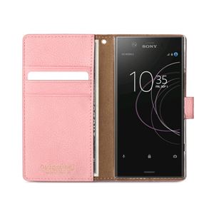 HANSMARE Xperia XZ1 Compact CALF DIARY ワインピンク HANSMARE Xperia XZ1 Compact CALF DIARY ワインピンク