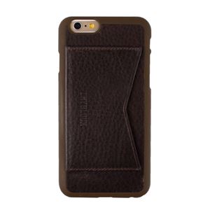 Layblock iPhone 6 Leather Pocket Bar ダークチョコ