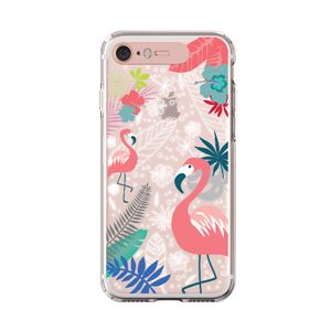 LIGHT UP CASE iPhone 8 / 7 Soft Lighting Clear Case Flower Flamingo (ローズゴールド)