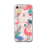 LIGHT UP CASE iPhone 8 / 7 Soft Lighting Clear Case Flower Flamingo (ローズゴールド)