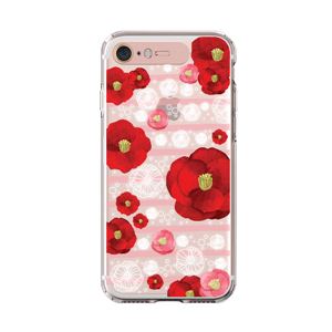 LIGHT UP CASE iPhone 8 / 7 Soft Lighting Clear Case Flower Rosa (ローズゴールド)