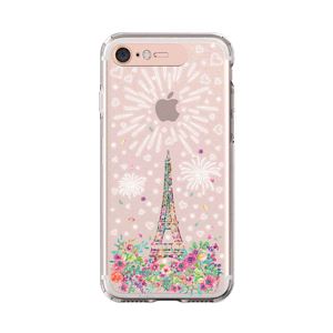 LIGHT UP CASE iPhone 8 / 7 Soft Lighting Clear Case Landmark Paris (ローズゴールド)
