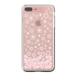 LIGHT UP CASE iPhone 8 Plus / 7 Plus Soft Lighting Clear Case Flower Cherry Blossom （ローズゴールド）