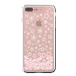 LIGHT UP CASE iPhone 8 Plus / 7 Plus Soft Lighting Clear Case Flower Cherry Blossom （ローズゴールド）