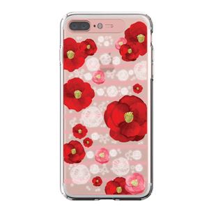 LIGHT UP CASE iPhone 8 Plus / 7 Plus Soft Lighting Clear Case Flower Rosa （ローズゴールド）