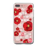 LIGHT UP CASE iPhone 8 Plus / 7 Plus Soft Lighting Clear Case Flower Rosa （ローズゴールド）