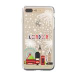 LIGHT UP CASE iPhone 8 Plus / 7 Plus Soft Lighting Clear Case Landmark London（ゴールド）