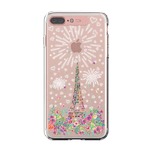 LIGHT UP CASE iPhone 8 Plus / 7 Plus Soft Lighting Clear Case Landmark Paris （ローズゴールド）
