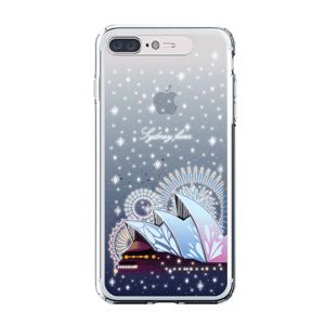 LIGHT UP CASE iPhone 8 Plus / 7 Plus Soft Lighting Clear Case Landmark Sydney (ブラック)