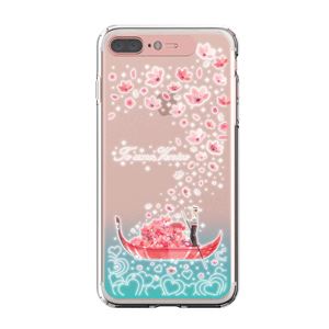 LIGHT UP CASE iPhone 8 Plus / 7 Plus Soft Lighting Clear Case Landmark Venice （ローズゴールド）