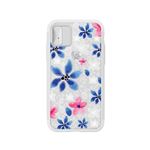 LIGHT UP CASE iPhone X Lighting Shield Case Flower Gardenia （ブラック）