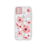 LIGHT UP CASE iPhone X Lighting Shield Case Flower Geranium （ローズゴールド）